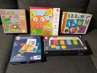 Lote 5 giochi educativi 2-5 anni