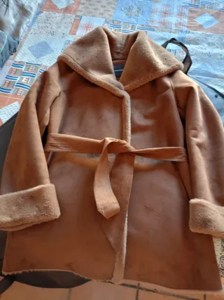 Abrigo Adolfo Dominguez marron Talla M