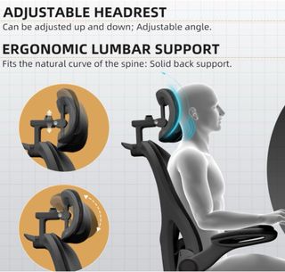 Silla de Oficina Ergonómica Negra
