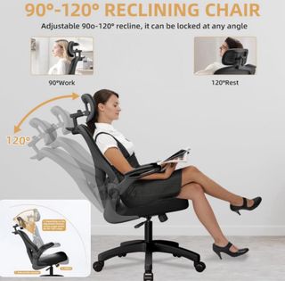 Silla de Oficina Ergonómica Negra