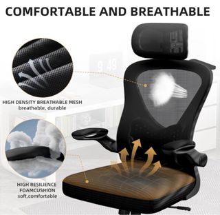 Silla de Oficina Ergonómica Negra