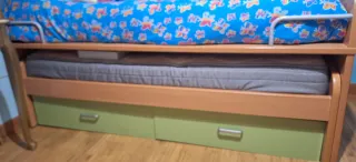 Cama nido con 2 cajones, mesita y sinfonier