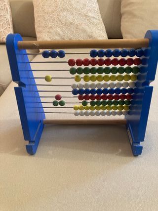 Ábaco de madera para niños