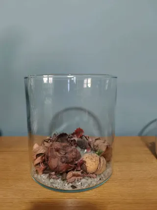 Conjunto 3 jarrones vidrio decorativos