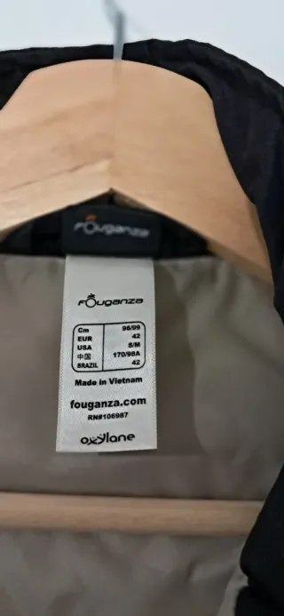 Chaleco Negro Fouganza Talla 42