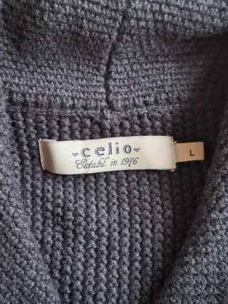 Cardigan in cotone grigio taglia L