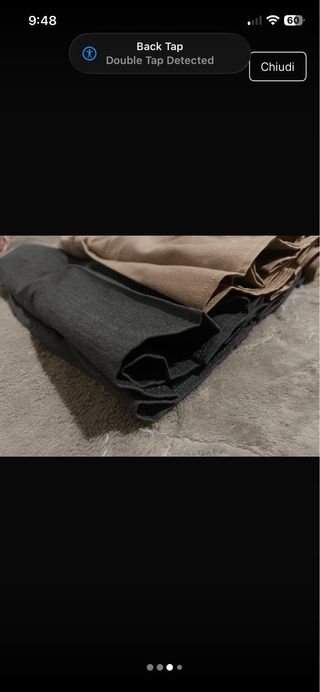 Coppia gonne plissettate marrone e grigio