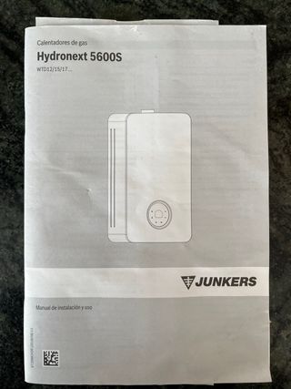 Calentador Junkers Hydronext 5600S