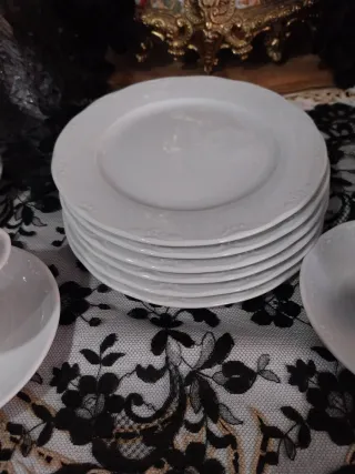 Vajilla Bidasoa Porcelana Blanca