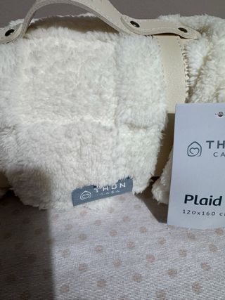 Plaid Thun Beige/Bianco 120x160 cm