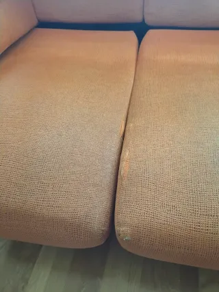 Sofá 2 plazas deslizante tela