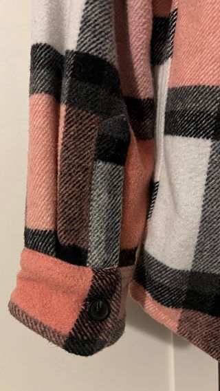 Camicia Flanella Rosa e Nera Taglia M