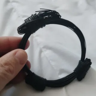 Pulsera pelo de elefante negra