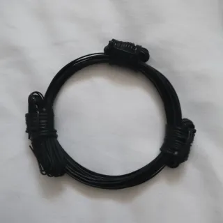 Pulsera pelo de elefante negra