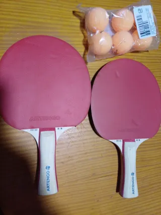 2 Palas Ping Pong Artengo FR130 2 y 6 pelotas
