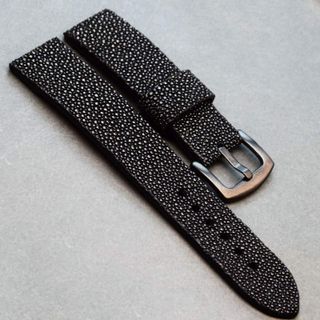 Correa reloj piel raya negra 18,20,22,24mm