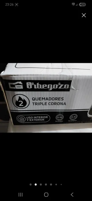 Cocina de gas portátil Orbegozo FO 2710