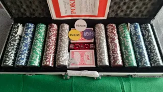 Maletín de póker 500 fichas aluminio