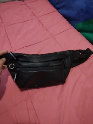 Borsa a spalla nera da uomo di ekuero