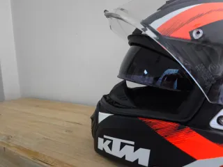Casco Moto KTM Negro Naranja Talla XS