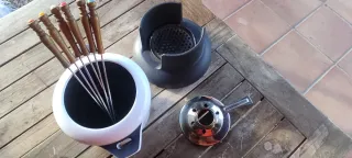 Set Fondue Hierro con Pinchos