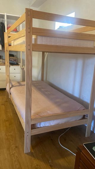 Litera de madera - 90cm x 200cm