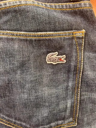 Jeans 100% cotone Lacoste Vintage Uomo Taglia 48