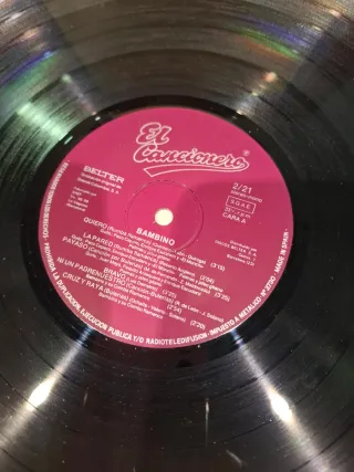 Vinilo El Cancionero de Bambino