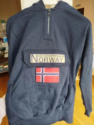 Sudadera Geographical Norway Azul Hombre