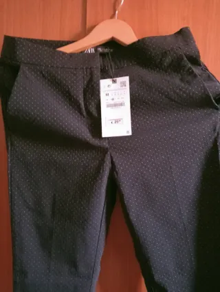 Pantalones Zara Negros Mujer Talla M