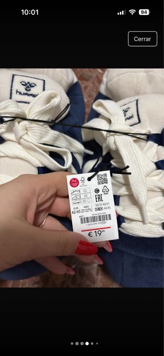 Zapatillas Hummel Azul y Blanco