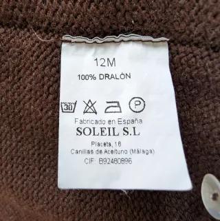 2 rebecas bebé punto