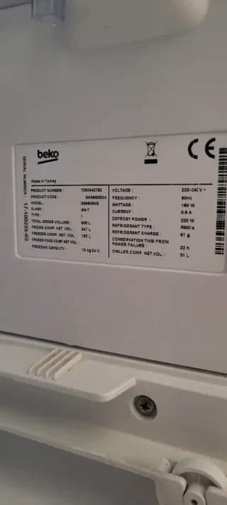 Repuestos BEKO Frigorífico Americano