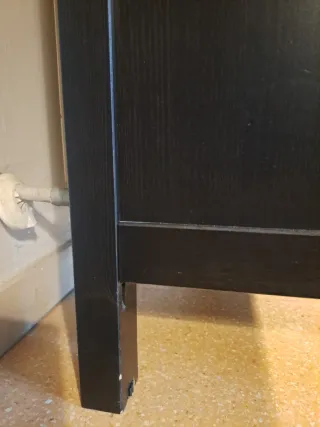 Escritorio Secreter Ikea Hemnes Madera Oscura