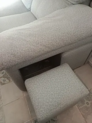 Sofá Chaiselongue gris