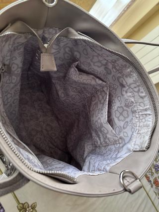 Borsa Thun Beige con Farfalla e Fiori