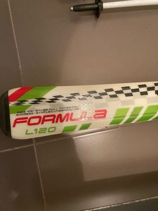 Esquís infantiles 120 cm con bastones