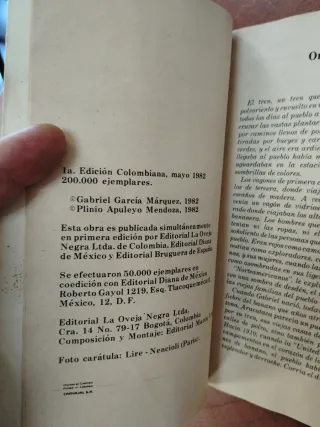 El olor de la guayaba. Primera edición de 1982.