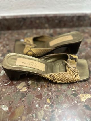 Sandalias Aura Blanc Piel Talla 38