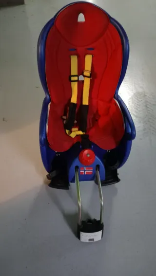 Silla Portabebés Bicicleta Azul/Rojo