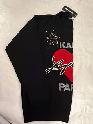 Jersey Karl Lagerfeld Corazón y Estrellas Talla XL
