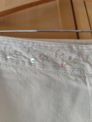 Traje de lino 3 piezas crudo