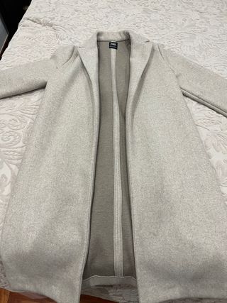 Abrigo paño Zara beige