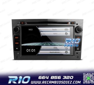 RADIO NAVEGADOR 7" PARA OPEL COLOR GRIS OSCURO USB GPS TACTI