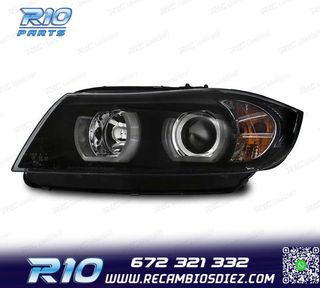 FAROS BMW E90 E91 05-08 XENON OJOS ANGEL U LED 3D NEG