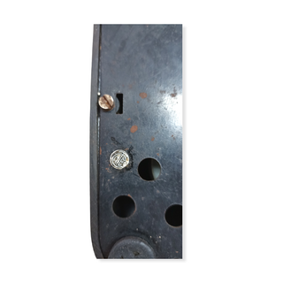 Teléfono antiguo negro baquelita.