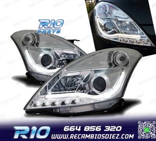 FAROS SUZUKI SWIFT 10-17 TUBE LIGHT FONDO CROMO