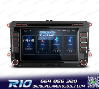 RADIO GPS ANDROID 13 PARA VOLKSWAGEN VW SEAT SKODA TOURAN 7"