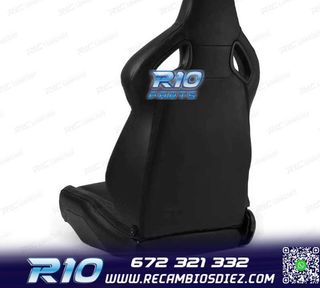 ASIENTO BAQUET UNIVERSAL CUERO NEGRO ESTILO SPORTSTER