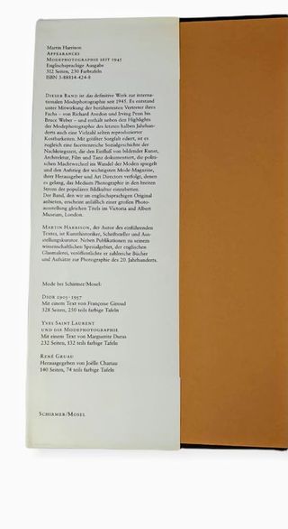 Appearances Modephotographie Seit 1945. Martin Harrison